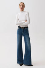 Load image into Gallery viewer, Pistola Vivian  Mid Rise Wide Leg in Blue Depths