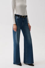 Load image into Gallery viewer, Pistola Vivian  Mid Rise Wide Leg in Blue Depths