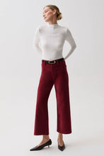 Load image into Gallery viewer, Pistola Penny Crop High Rise in Deep Crimson