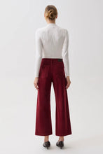 Load image into Gallery viewer, Pistola Penny Crop High Rise in Deep Crimson