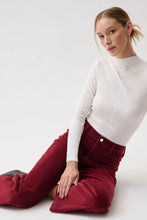 Load image into Gallery viewer, Pistola Penny Crop High Rise in Deep Crimson