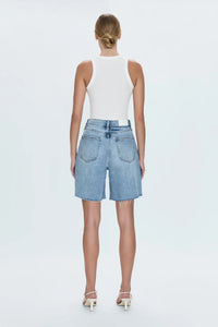 Pistola Kaylee High Rise Pinched Loose Straight Short in Boulder