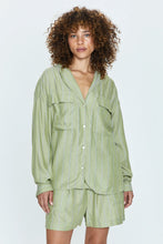 Load image into Gallery viewer, Pistola Irene Effortless Button Down Shirt in Sage Stripe - FINAL SALE