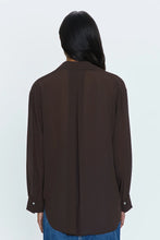 Load image into Gallery viewer, Pistola Reese Sheer Shirt in Dark Roast - FINAL SALE