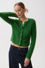 Load image into Gallery viewer, Pistola Yara Alpaca Blend Shrunken Cardigan in Vivid Moss
