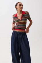 Load image into Gallery viewer, Pistola Ashlee Polo Sweater in Negroni Stripe