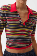 Load image into Gallery viewer, Pistola Ashlee Polo Sweater in Negroni Stripe