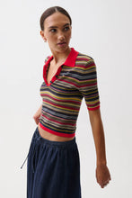Load image into Gallery viewer, Pistola Ashlee Polo Sweater in Negroni Stripe