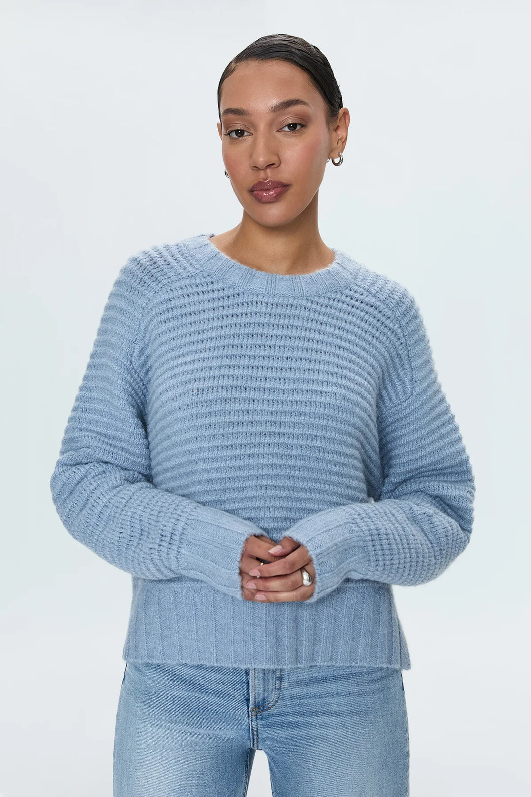 Pistola Adina Every Day Sweater in Soft Mist - FINAL SALE