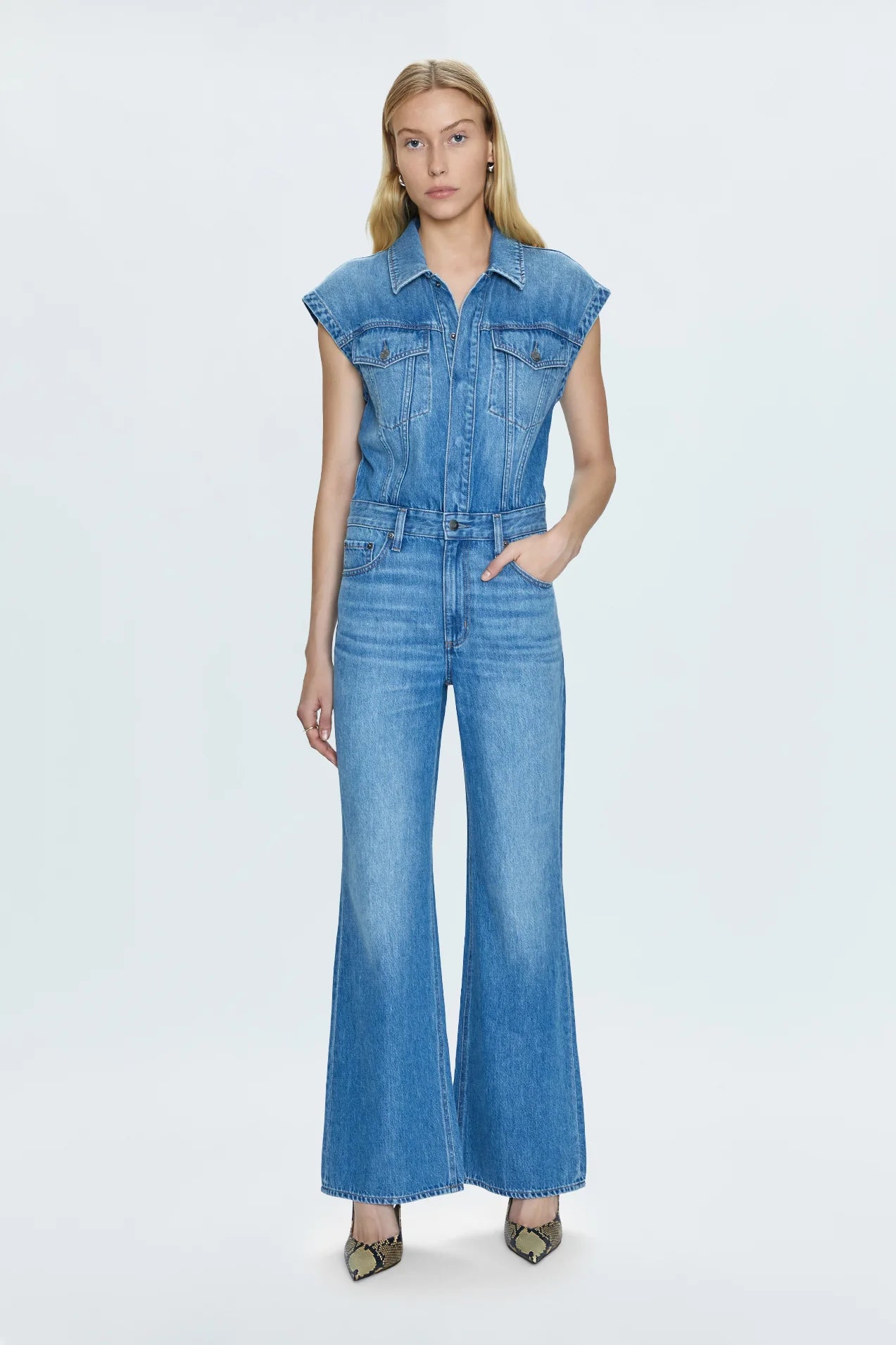 【本日限定価格】SantaMonica remake jumpsuit New Sz XS Zara Cream CROSSOVER SATIN EFFECT JUMPSUIT 2298