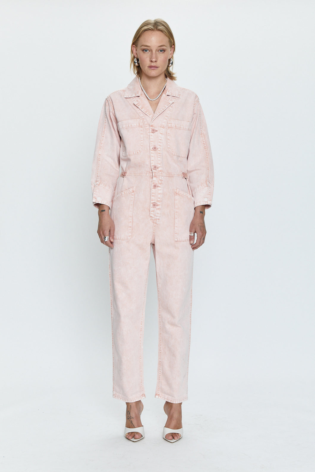 Pistola Tanner L/S Field Suit in Mellow Rose Snow