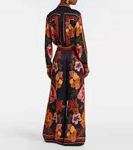 Load image into Gallery viewer, Farm Rio Black Chenille Flowers Pant