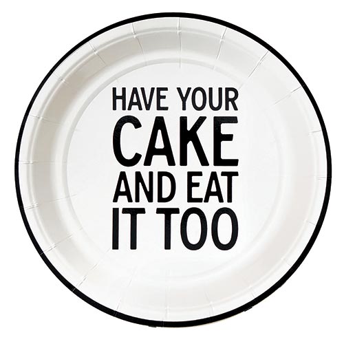 Santa Barbara Design Studio Paper Plate Have Your Cake