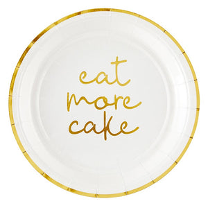 Santa Barbara Design Studio Paper Plate Eat More Cake