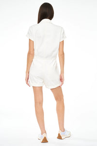 Pistola Parker S/S Romper in Ecru