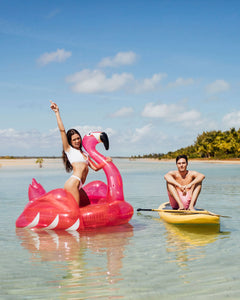 Funboy Clear Pink Glitter Flamingo - FINAL SALE