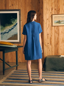 Faherty Gemina Dress in Indigo