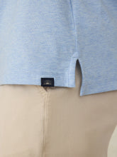 Load image into Gallery viewer, Faherty Mens Short-Sleeve Movement Polo Shirt in Cardiff Blue Heather