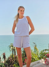 Load image into Gallery viewer, Sundry Stripe Tank in Optic White