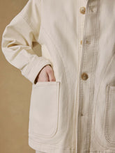 Load image into Gallery viewer, Faherty Sunwashed Canvas Chore Jacket in Sea Salt