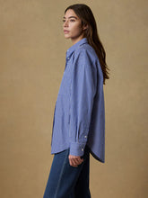 Load image into Gallery viewer, Faherty Costal Poplin Relaxed Shirt in Endless Coast Stripe