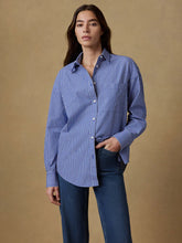 Load image into Gallery viewer, Faherty Costal Poplin Relaxed Shirt in Endless Coast Stripe