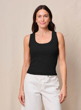 Load image into Gallery viewer, Stateside Fine 2x1 Rib Scoop Tank in Black