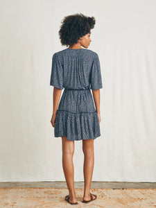 Faherty Orinda Mini Dress in Navy Riverton Ditsy