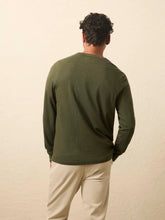 Load image into Gallery viewer, Faherty Mens Long-Sleeve Sunwashed Tee in Fall Evergreen