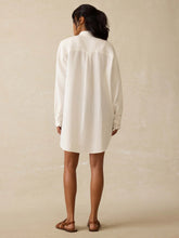 Load image into Gallery viewer, Faherty Dune Cotton Gauze Haze Shirtdress in White
