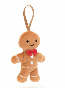 Jellycat Festive Folly Gingerbread Fred - Boy
