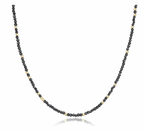 enewton 15" Choker Hope Unwritten Gemstone - Faceted Hematite