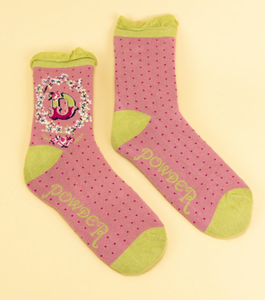 Powder Designs A-Z alphabet socks