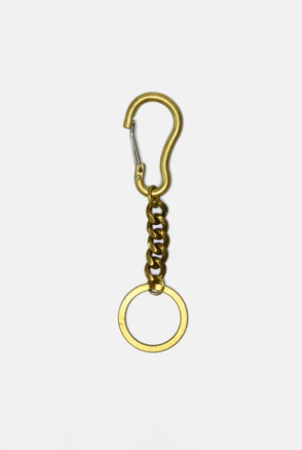 Curated Basics Short Brass Keychain