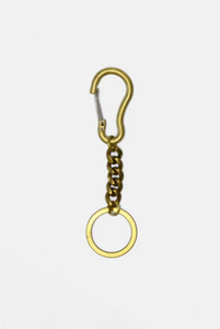Curated Basics Short Brass Keychain