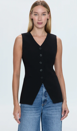 Pistola Lila Fitted Vest Black
