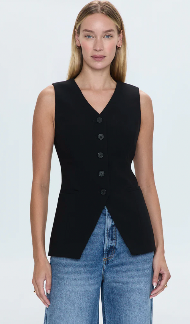 Pistola Lila Fitted Vest Black
