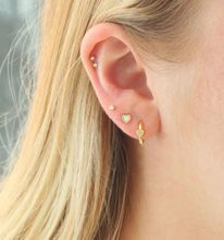 Load image into Gallery viewer, Kris Nations Opal Heart Stud Earrings