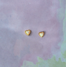 Load image into Gallery viewer, Kris Nations Opal Heart Stud Earrings