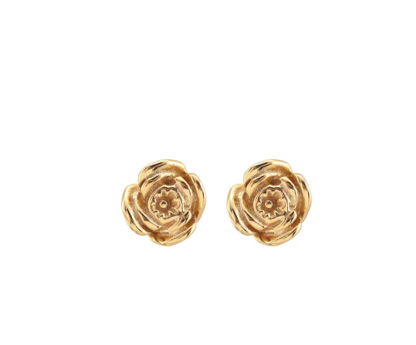 Kris Nations California Poppy Stud Earrings