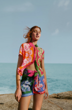 Load image into Gallery viewer, Farm Rio Mixed Scarves Floral Elegance Shirt