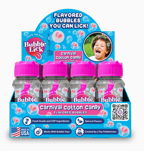 Toysmith Bubblelick Cotton Candy Bubbles