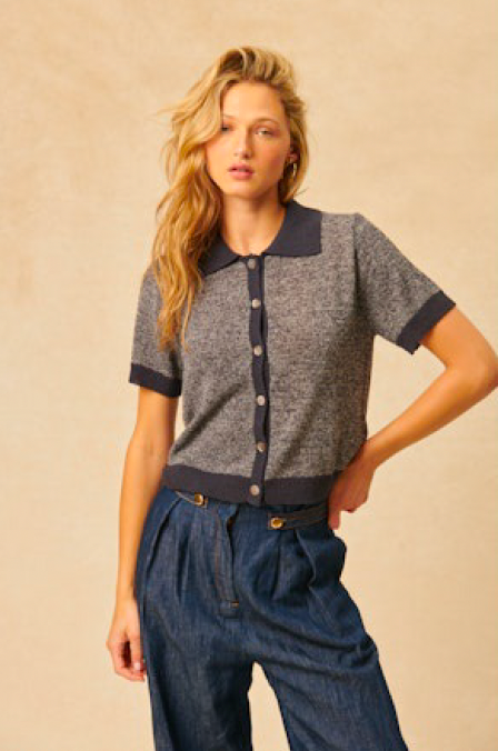 John + Jenn Owen Sweater in Midnight Sea