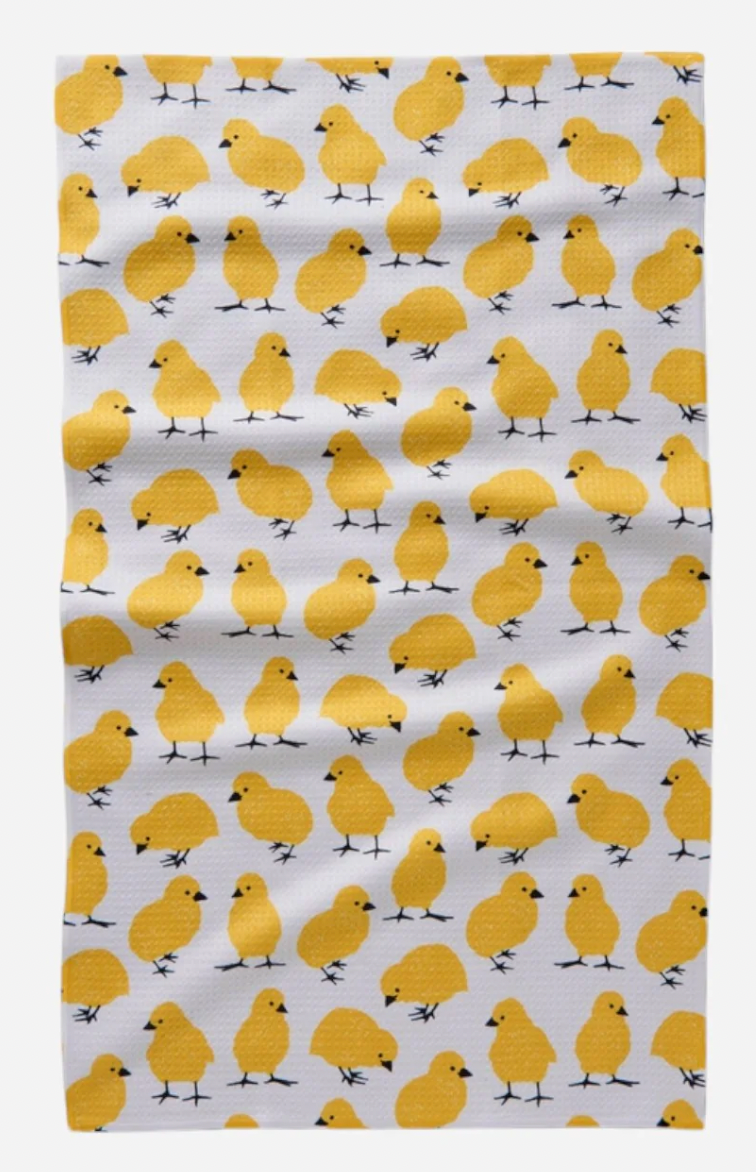 Geometry Peep Parade Tea Towel