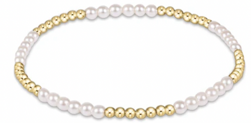 Enewton Classic blissful pattern 2.5mm bead bracelet - 3mm pearl