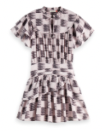 Scotch and Soda Ruffled mini dress with gather