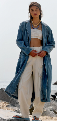 Free People Monique Denim Duster
