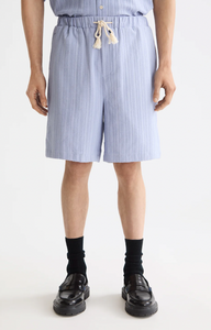 Scotch and Soda Mens Fave - tonal striped regular fit bermuda shorts