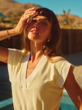 Load image into Gallery viewer, Stateside Softest Fleece V-Neck Dress in Butter