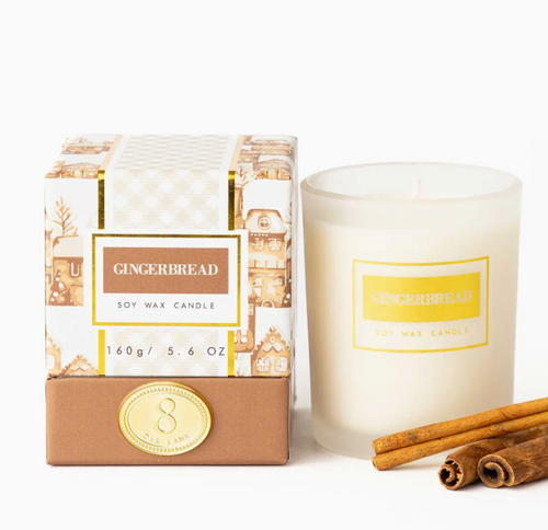 8 Oak Lane Gingerbread 5.6oz Soy Wax Candle